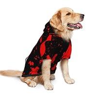 Algopix Similar Product 4 - Blood Splattered Black Dog Hoodie Soft