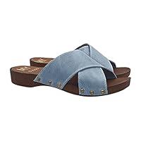 Algopix Similar Product 14 - Womens clogs with crossed leather
