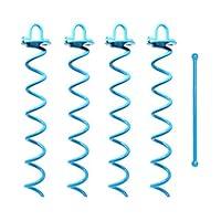 Algopix Similar Product 20 - Spiral Ground Anchor 16 Inches 4Pack