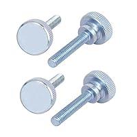 Algopix Similar Product 18 - uxcell M6x30mm Flat Knurled Head Fully