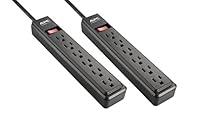 Algopix Similar Product 17 - APC Power Strip 2Pack 6Outlet Black