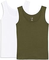 Algopix Similar Product 2 - MERAKI Womens Round Neck Vest Pack of