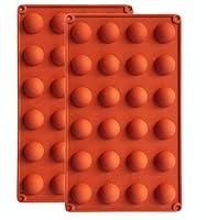 Algopix Similar Product 19 - BUSOHA 24 Cavities Semicircle Silicone