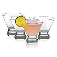 Algopix Similar Product 1 - Libbey Stemless Martini Glasses Set of