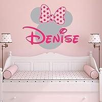 Algopix Similar Product 20 - Girl Name Wall Decal Minnie Mouse Vinyl