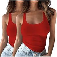 Algopix Similar Product 14 - Womens Sleeveless Tank Top 2 PCS