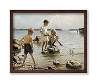 Algopix Similar Product 20 - Monem Art Vintage Boys Playing on the