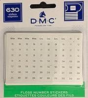 Algopix Similar Product 3 - DMC Floss Number Stickers, 630/Pkg