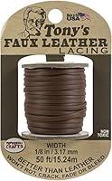 Algopix Similar Product 17 - Pepperell Faux Leather 1/8"X50ft, Brown