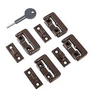 Algopix Similar Product 20 - Yale 8K101 Pivoted Window Lock Brown x 4