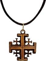 Algopix Similar Product 2 - Zmaomaoy 3D Jerusalem Cross Wooden