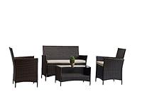 Algopix Similar Product 4 - United Flame 4 Pcs Rattan Wicker
