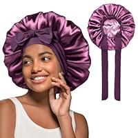 Algopix Similar Product 19 - YANIBEST Large Jumbo Satin Hair Bonnets