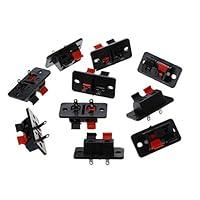 Algopix Similar Product 13 - JUNESUN 10 Pcs 2 Positions Push in Jack