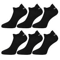 Algopix Similar Product 6 - Tisoks 6 Pairs Black Mens and Womens