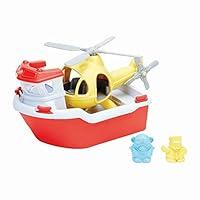 Algopix Similar Product 17 - Green Toys Rescue Boat with Helicopter