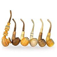 Algopix Similar Product 13 - 6 pcs Handmade Wooden Tobacco Smoking