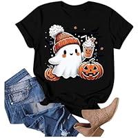 Algopix Similar Product 4 - Halloween Shirts for Women Cute Ghost