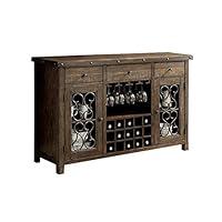 Algopix Similar Product 4 - Benjara Benzara Wooden Server with Wine