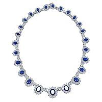 Algopix Similar Product 14 - Bridal Royal Blue Crown Set Fashion