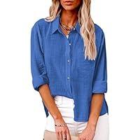 Algopix Similar Product 18 - Women Blouse Tops Plus Size Solid Color