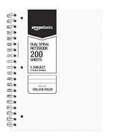 Algopix Similar Product 5 - AmazonBasics College Ruled Wirebound