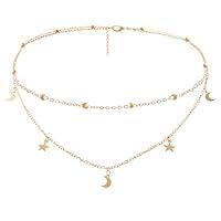 Algopix Similar Product 1 - BaubleStar Star Moon Charm Necklace