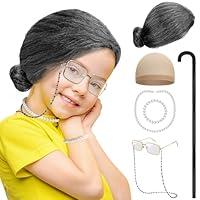 Algopix Similar Product 1 - Huskein Old lady Costume for Girls