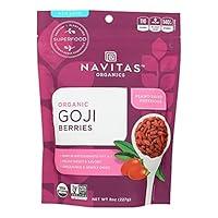 Algopix Similar Product 6 - Navitas Goji Berries Organic 8 Ounces
