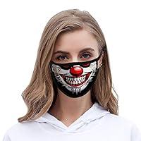 Algopix Similar Product 17 - Funyrich Funny Joker Face Mask Black