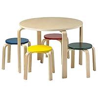 Algopix Similar Product 8 - ECR4Kids Bentwood Round Table and Stool