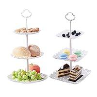Algopix Similar Product 1 - 2 Set of 3Tier Plastic Cupcake Stand
