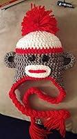 Algopix Similar Product 15 - Sock Monkey Beanie (Adult, Pink Accent)
