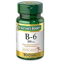 Algopix Similar Product 5 - Natures Bounty Vitamin B6 Supports