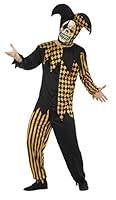 Algopix Similar Product 7 - Evil Court Jester Adult Costume Gold 