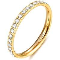 Algopix Similar Product 1 - TIGRADE 2mm Women Titanium Eternity