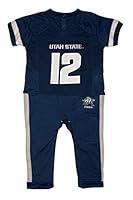 Algopix Similar Product 13 - FAST ASLEEP Utah State Aggies Baby NCAA