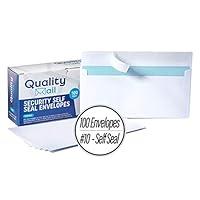 Algopix Similar Product 15 - Number 10 White Envelopes SelfSeal
