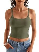 Algopix Similar Product 2 - Women Spaghetti Strap Crop Tops Summer