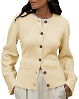 Algopix Similar Product 14 - Langwyqu Womens Button Down Cardigan