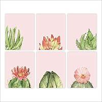 Algopix Similar Product 12 - Cactus Wall Art Set of 6  Unframed 
