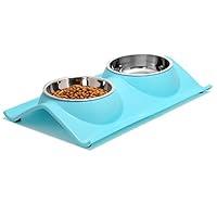 Algopix Similar Product 11 - UPSKY Double Dog Cat Bowls Premium