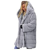 Algopix Similar Product 20 - Womens Fuzzy Jacket Long Ulanda Winter