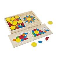 Algopix Similar Product 3 - Melissa  Doug Pattern Blocks and