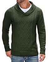 Algopix Similar Product 14 - COOFANDY Mens Shawl Collar Sweaters