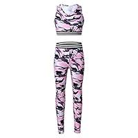 Algopix Similar Product 20 - Doomiva Kids Girls Camouflage Tracksuit