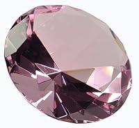 Algopix Similar Product 10 - Pink Crystal Glass Diamond Paperweight