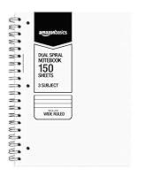 Algopix Similar Product 2 - AmazonBasics Wide Ruled Wirebound