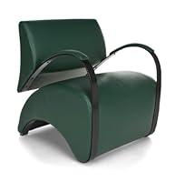 Algopix Similar Product 5 - OFM Lounge Chair with Dark Green Pu