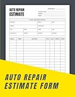 Algopix Similar Product 3 - Auto Repair Estimate Form book Easy